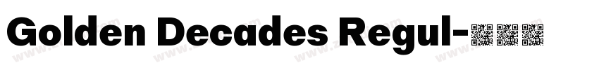 Golden Decades Regul字体转换